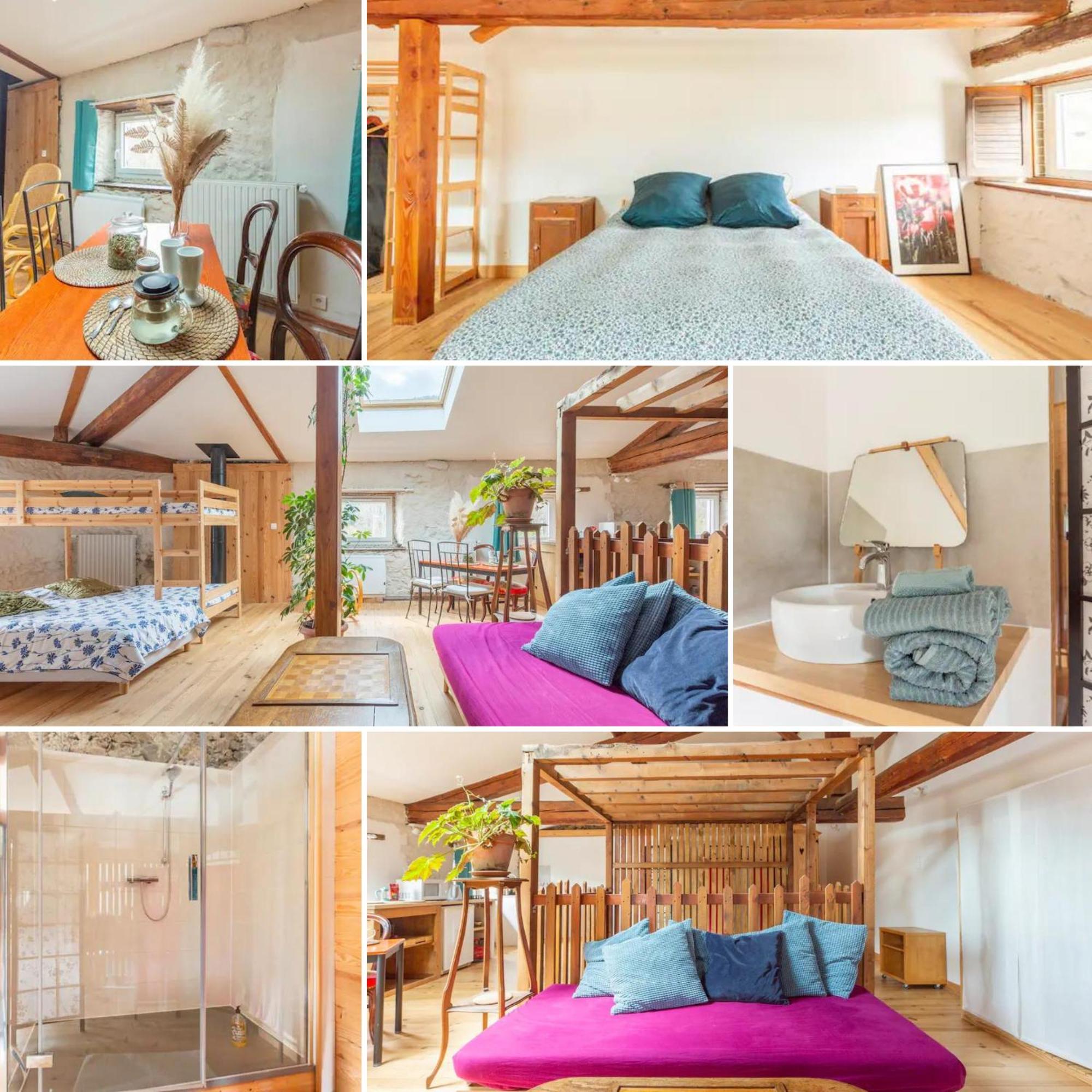 Chambre Triple Deluxe - Gite De La Louve Fougax-et-Barrineuf Exterior foto